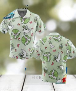 Gardevoir Pattern Pokemon Button Up Hawaiian Shirt