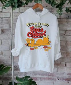 Garfield living is easy with eyes closed shirt