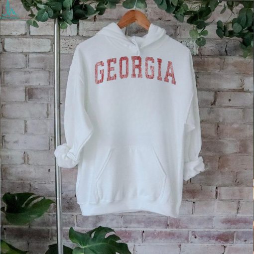 Georgia Ga Vintage Athletic Sports Red Style T Shirt