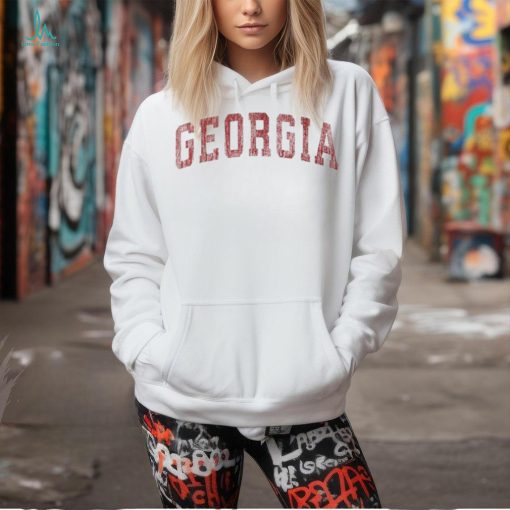 Georgia Ga Vintage Athletic Sports Red Style T Shirt
