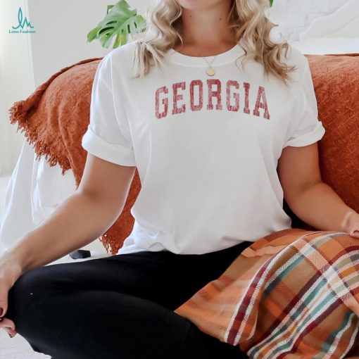 Georgia Ga Vintage Athletic Sports Red Style T Shirt