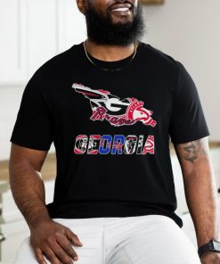 Georgia Map Sports Teams Logo Shirt