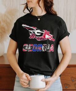 Georgia Map Sports Teams Logo Shirt