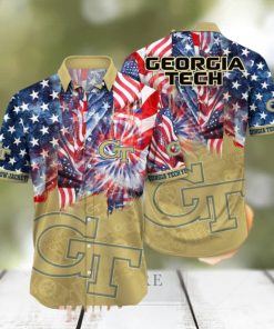 Georgia Tech Yellow Jackets 4th Of July American Proud Patriots Hawaiian Shirts