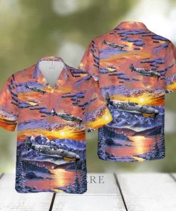 German Air Force Messerschmitt Bf 109 Fighter Aircraft In WW2 Hawaiian Shirt