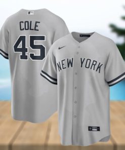 Gerrit Cole Gray New York Yankees Road Replica Player Name Jersey