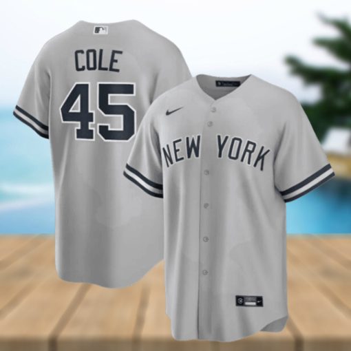 Gerrit Cole Gray New York Yankees Road Replica Player Name Jersey