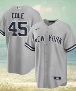 Gerrit Cole Gray New York Yankees Road Replica Player Name Jersey