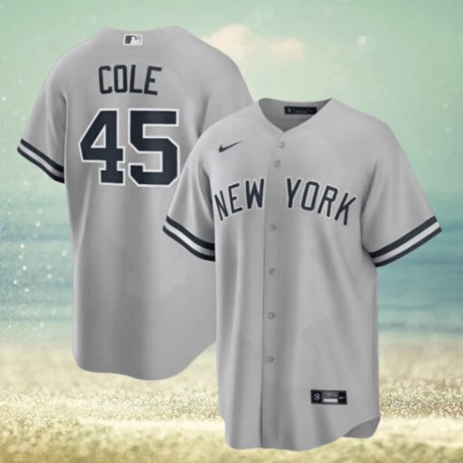 Gerrit Cole Gray New York Yankees Road Replica Player Name Jersey