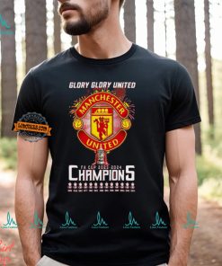 Glory Glory United Manchester United FA Cup 2023 2024 Champions T Shirt