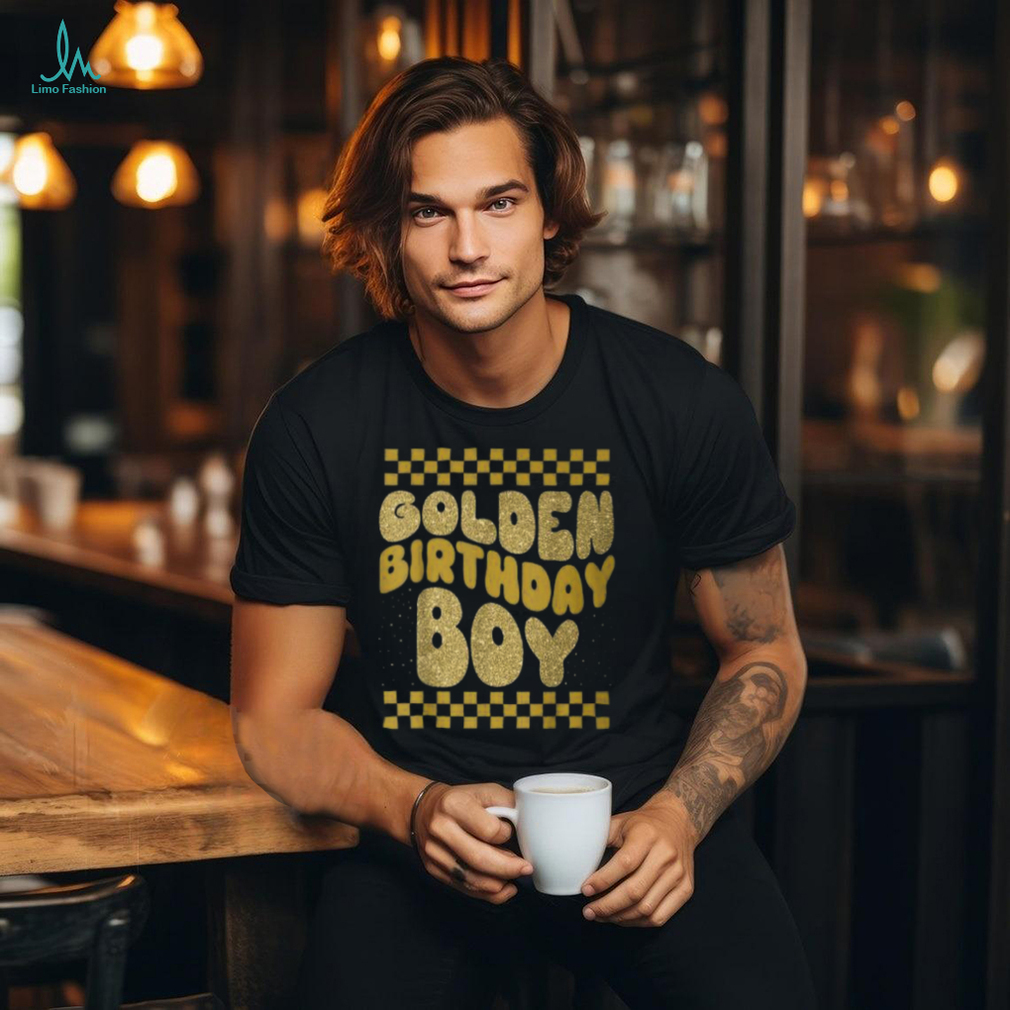 Golden Birthday Boys Bday Toddlers Birthday Party Decoration T Shirt Golden Birthday Boys Bday Toddlers Birthday Party Decoration T Shirt