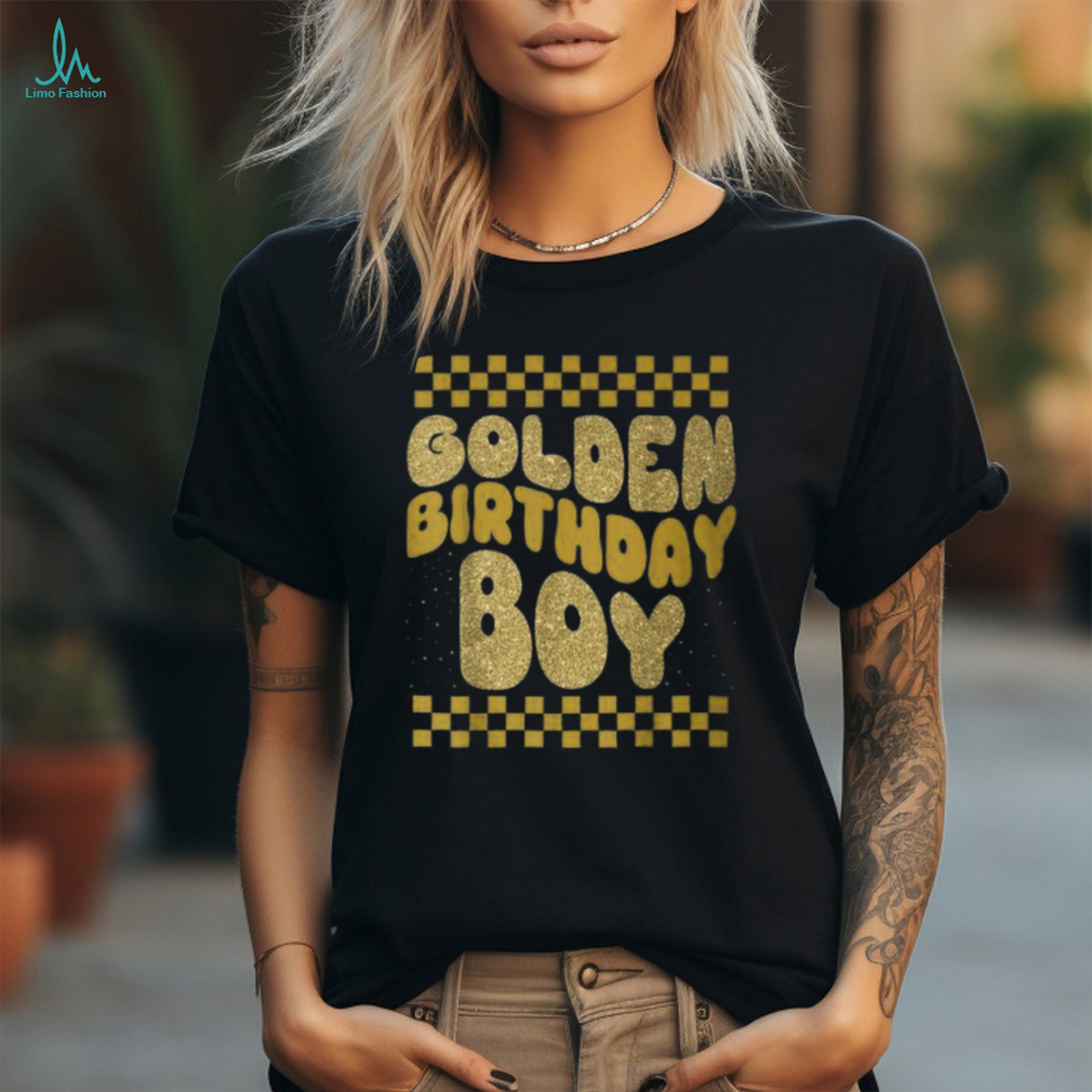 Golden Birthday Boys Bday Toddlers Birthday Party Decoration T Shirt Golden Birthday Boys Bday Toddlers Birthday Party Decoration T Shirt