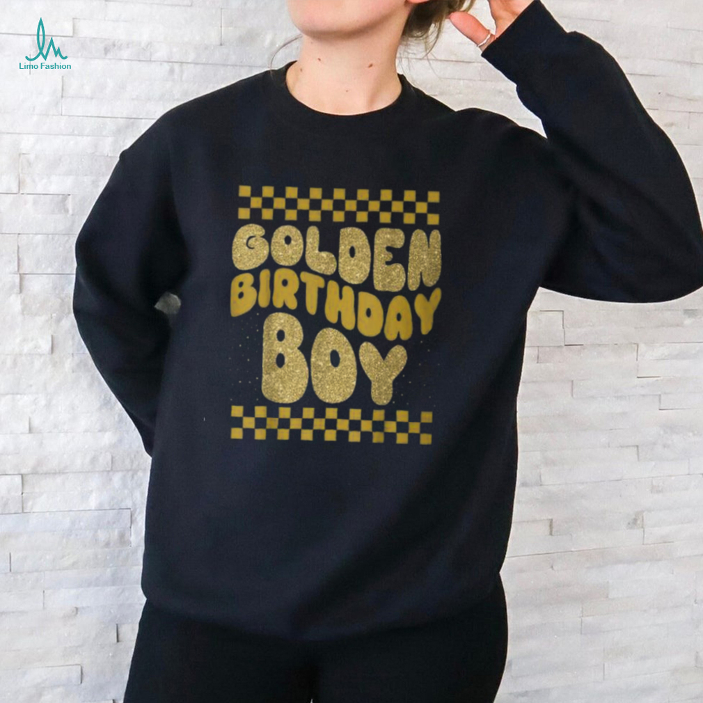 Golden Birthday Boys Bday Toddlers Birthday Party Decoration T Shirt Golden Birthday Boys Bday Toddlers Birthday Party Decoration T Shirt