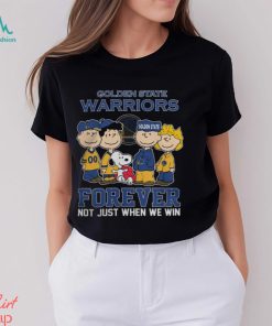 Golden State Warriors Pacers Snoopy Basketball Fan Forever Not Just When We Win 2024 Shirt