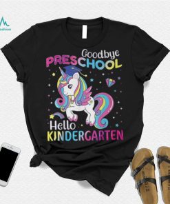 Graduation 2024 Goodbye Preschool Hello Kindergarten Unicorn T Shirt