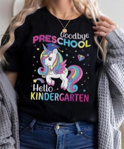 Graduation 2024 Goodbye Preschool Hello Kindergarten Unicorn T Shirt