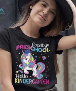 Graduation 2024 Goodbye Preschool Hello Kindergarten Unicorn T Shirt