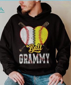 Grammy Of Both Ball Grammy Baseball Softball Pride T Shirt
