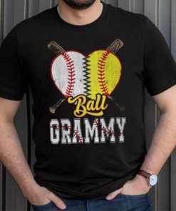 Grammy Of Both Ball Grammy Baseball Softball Pride T Shirt