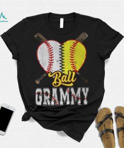 Grammy Of Both Ball Grammy Baseball Softball Pride T Shirt