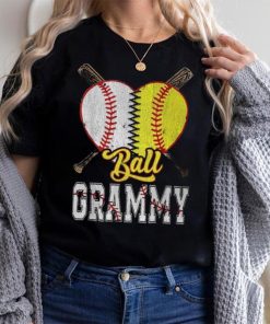 Grammy Of Both Ball Grammy Baseball Softball Pride T Shirt