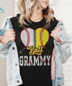 Grammy Of Both Ball Grammy Baseball Softball Pride T Shirt