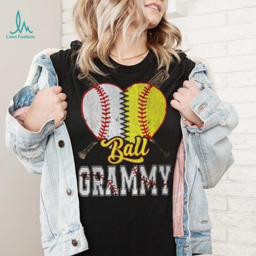 Grammy Of Both Ball Grammy Baseball Softball Pride T Shirt