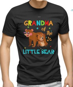 Grandma Of Little Bear Birthday Family Shirts Matching Shirt