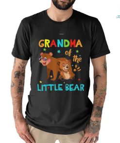 Grandma Of Little Bear Birthday Family Shirts Matching Shirt
