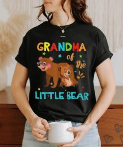 Grandma Of Little Bear Birthday Family Shirts Matching Shirt