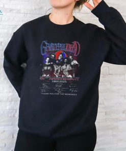 Grateful Dead 50th Anniversary 1965 2025 Thank You For The Memories T Shirt