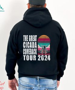 Great Cicada Comeback Tour 2024 Insect Invasion Retro T Shirt