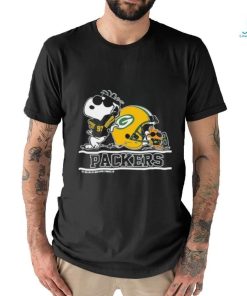 Green Bay Packers Snoopy Football Captain Peanuts Team T Shirt