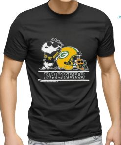 Green Bay Packers Snoopy Football Captain Peanuts Team T Shirt