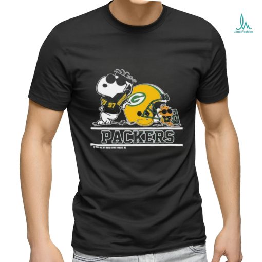 Green Bay Packers Snoopy Football Captain Peanuts Team T Shirt