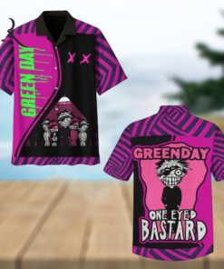 Green Day One Eyed Bastard Hawaiian Shirt