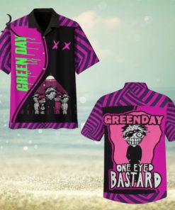 Green Day One Eyed Bastard Hawaiian Shirt