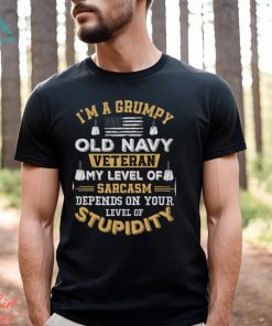 Grumpy Old Veteran Patriotic Funny Military Veteran USA T Shirt