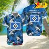 VfB Stuttgart Big Logo Tropical Leaves Hawaiian Shirt