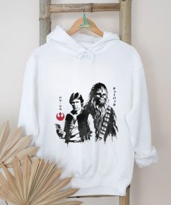 Han Solo and Chewbacca in Japanese sumi e style shirt