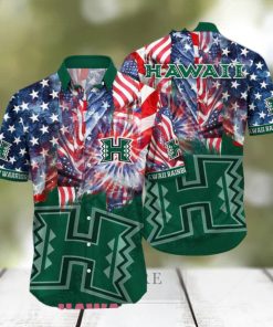 Hawaii Rainbow Warriors 4th Of July American Proud Patriots Hawaiian Shirts