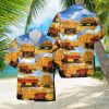 Surfing T Rex Dinosaur Hawaiian Shirt