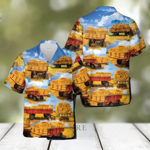 Hay Wagon Hawaiian Shirt