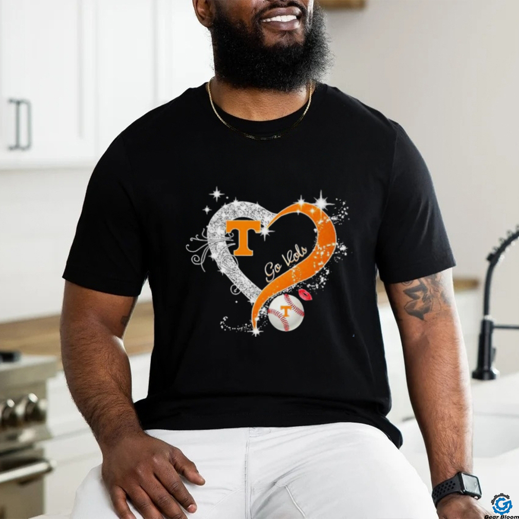 Heart Tennessee Volunteers Baseball Go Vols Shirt