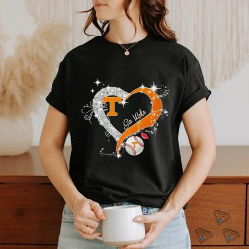 Heart Tennessee Volunteers Baseball Go Vols Shirt