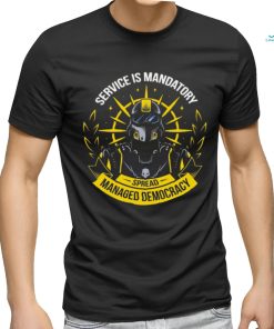 Helldivers Service Is Mandatory Spread Managed Democracy Shirt