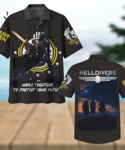 Helldivers Work Together To Protect Your Future Hawaiian Shirt