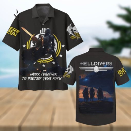 Helldivers Work Together To Protect Your Future Hawaiian Shirt