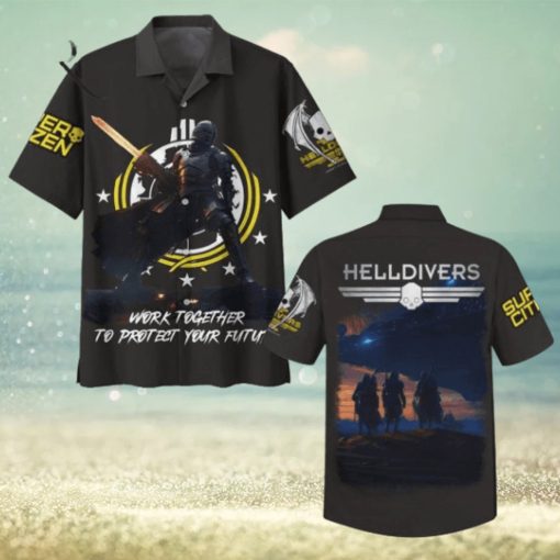 Helldivers Work Together To Protect Your Future Hawaiian Shirt