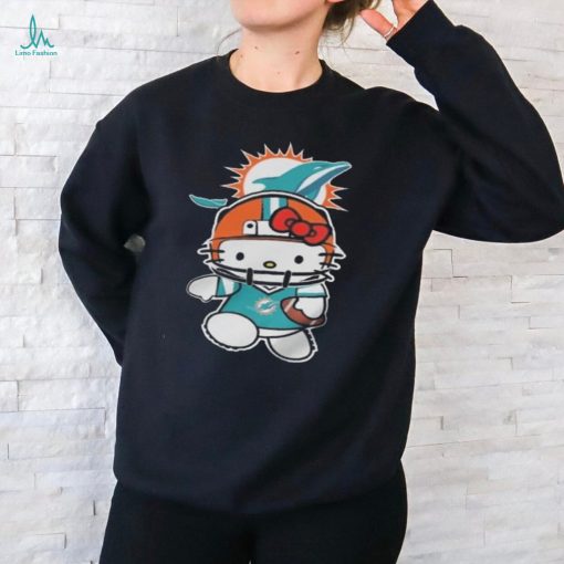Hello Kitty Miami Dolphins Football Logo Hoodie shirt